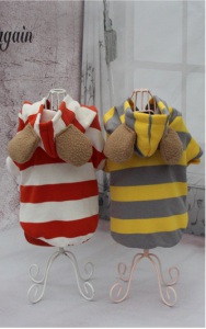 Striped Flannel Clothes Fall and Winter Pet Clothes